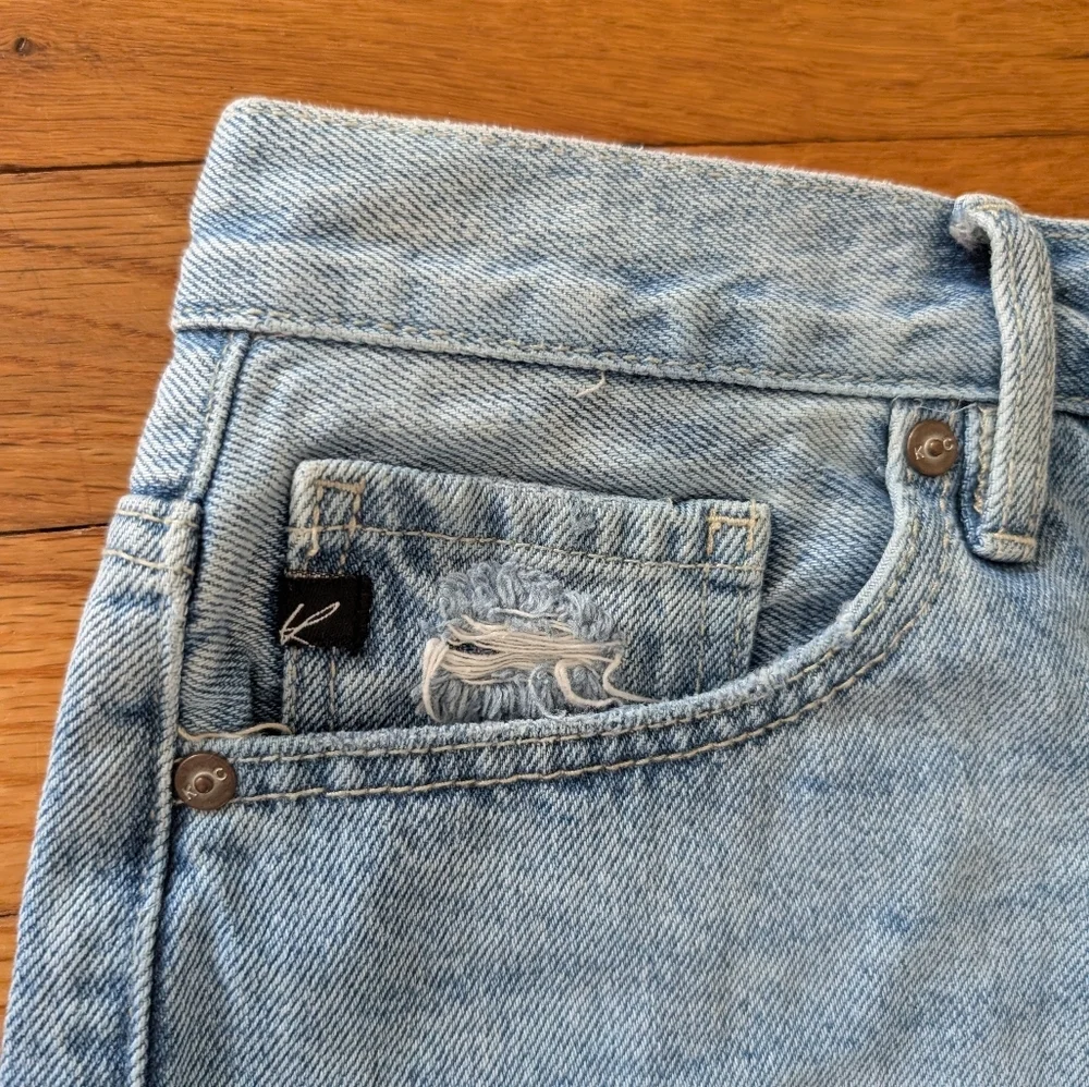 KanCan Button Fly Dye Dip Jean Cut Off Shorts